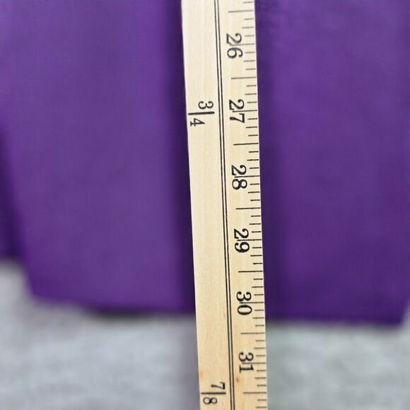 Howard Wolf Escape Cardigan L Purple VTG Open Front Collar Pocket Side Slit Pads - Picture 12 of 15